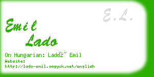 emil lado business card